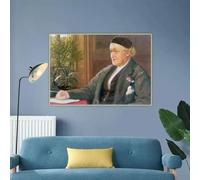 GOSRD Arthur Hughes Portrait of the Pre-Raphaelite Painter William Bell Scott Canvas Prints Oil Painting Home Decoration(70x110cm)