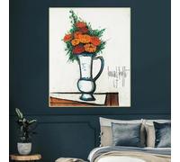 GOSRD Bernard Buffet Flower Still Life Canvas Prints Oil Painting Artwork Decorative Picture Wall Home Decoration(70x100cm)