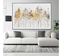 GOSRD Botanical Art Plant Wall Decor,Floral Boho Earthy Tones Prints Minimalist Poster For Living Room Office Home Decoration(30x50CM/Frameless)