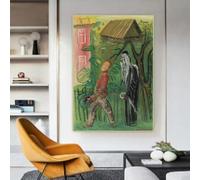 GOSRD Canvas Painting Prints Boris Grigoryev The Brothers Karamazov Canvas Oil Paintings Print Decorative 50x70cm Frameless