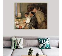 GOSRD Canvas Prints Art Joaquin Sorolla《Research》Oil Painting Artwork Poster Picture Backdrop Wall For Home Decoration(50x70CM/internal frame)