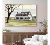 GOSRD Edward Hopper Artworks Nighthawks Morning Sun Landscape Art Poster Canvas Painting Wall Art Print Picture Home Decor(40x55cm/Frameless)