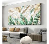 GOSRD Green Wall Art Canvas Custom Painting Decor Spring Decoration Modern Artwork(30x60cm)