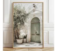 GOSRD Italian Architecture Olive Tree Canvas Print Wall Art, Contemporary Style General Fit For Living Room Bedroom Decoration(50x70CM/Frameless)