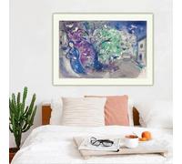GOSRD Marc Chagall《Bird Hunting, from Daphnis and Chloé》Canvas Prints Art Oil Painting Decorative Wall Decor Home Decoration(30x40cm)