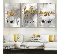 GOSRD Modern Love Canvas Prints Art Nordic-Inspired Luxe Minimalist Wall Decor for Living Room Bedroom Home interior Decoration 50x70cm-3Pcs Frameless