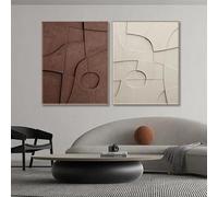 GOSRD Nordic Minimalist Please Don'T Abstract Geometric Color Block Hd Canvas Poster Prints Painting Home Living Room Decoration(60x90cm-2Pcs)