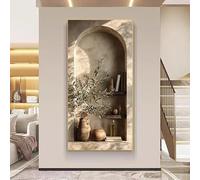GOSRD Olive Branches Painting Modern Branch Wall Arts Suitable for Bedroom Office Canvas Poster Home Interior Decoration(80X160cm)