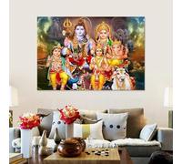 GOSRD Posters Prints Modern Wall Artwork Modular Picture Home Decor Abstract Buddha Hindu Lord Shiva Portrait Painting 15.7”x 23.6”(40x60cm) x3 No frame