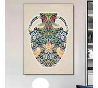 GOSRD Retro Bohemian Style Porcelain Ancient Posters Wall Art Print Canvas Painting for Living Room Modern Home Decor(60x90CM/Frameless)