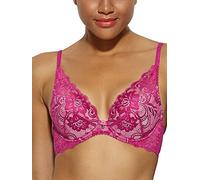 Gossard 11117 Women's Gypsy Fuchsia Pink Lace Underwired High Apex Plunge Bra 32A