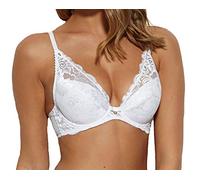Gossard 11117 Women's Gypsy White Lace Underwired High Apex Plunge Bra 36D