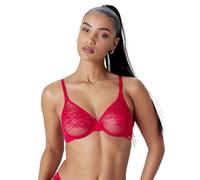 Gossard 13001 Glossies Lace Sheer Bra Chilli Red