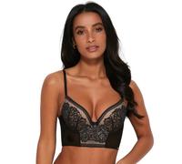 Gossard Encore Padded Longline Bra - Black/Beige - 44E