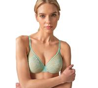 Gossard Glossies Lace Non Padded Moulded Sheer Bra Brook Green 36FF
