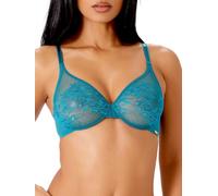 Gossard Glossies Lace Non Padded Moulded Sheer Bra Deep Teal 38B