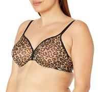 Gossard Glossies Leopard Non Padded Moulded Sheer Bra Animal Print 38DD