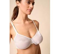 Gossard Women's Glossies Sheer U/Wired Bra, White, 36 36G UK