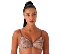 Gossard Glossies Snake Sheer Bra 13011 Underwired Non-Padded Plunge Bras