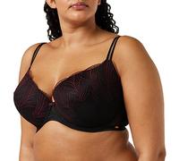Gossard Women's 18401 BRD Plunge Bra, Black/Red, 38B