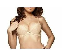 Gossard Superboost Lace Padded Plunge Bra - Nude, Nude, Size 32Dd, Women Nude