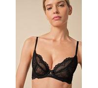 Gossard Superboost Lace Plunge Bra – Sheer, Underwired, Non-Padded – Black 32C