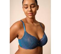 Gossard Womens Superboost Lace Non Padded Plunge Bra, Deep Teal, 36E UK