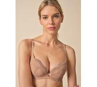 Gossard Superboost Lace Padded Plunge Bra, Nude, Size 38C, Women Nude
