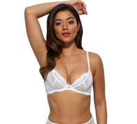 Gossard Women's Superboost Lace Non Padded Plunge Bra, White, 36FF