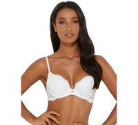 Gossard Superboost Plunge White Lace Bra Plunge Women's Bra White 44E