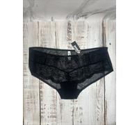 Gossard Superboost Lace Short Brief Size Size 2XL Black Semi Sheer Knickers 7714