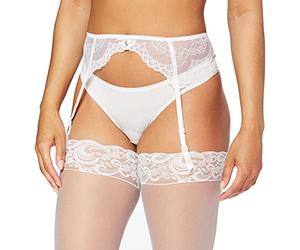 Gossard Superboost Lace White Suspender Women's Suspender Belt White Large