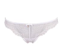 Gossard Superboost Lace White Thong 14 - 16 Large Sheer Panty Panties Knickers