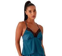 Gossard VIP Confession Cami Top - Black/Teal - XS - 8