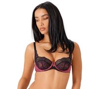 Gossard VIP Confession Non Padded Balcony Bra - Burgundy/Black - 30F
