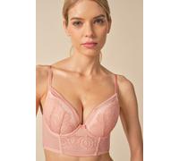 Encore Padded Longline Plunge Bra - Cream Gossard Cream 34A