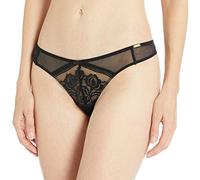 Gossard Women's Encore Thong Panties, Black (Black/Nude), Medium