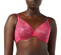 Gossard Womens Glossies Lace Moulded Bra - Hot Pink Elastane - Size 34B