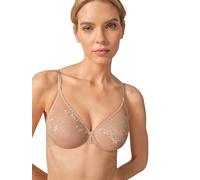 Gossard Women's Glossies Lace Sheer Bra Molded, Beige (Nude), 32A