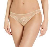 Gossard Women's Glossies Lace Thong Panties, Beige, L