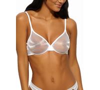 Gossard Women's Glossies Sheer U/Wired Bra, White, 38 38D UK