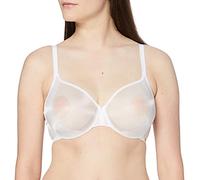 Gossard Women's Glossies Sheer U/Wired Bra, White, 34E UK