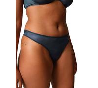 Gossard Women's Glossies Thong Panties, Shadow Blue, M