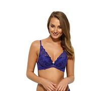 Gossard Women's Gypsy High Apex Plunge Bra, Bright Sapphire, 32FF