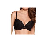 Gossard Women's Superboost Black Lace Plunge Bra, Black, 36 36DD UK