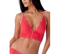 Gossard Women's Superboost Lace Deep V Bralet Plunge Bra, Red (Rose Red), 32DD
