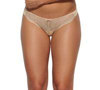 Gossard Womens Superboost Lace Thong - Beige Polyamide - Size Small
