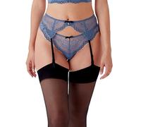 Gossard Women's Superboost Padded Plunge Bra, Blue (Moonlight Blue), XS