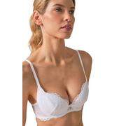 Gossard Women's Superboost Plunge White Lace Bra, White, 32 32E UK
