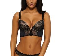 Gossard Womens VIP Retrolution Padded Staylo Plunge Bra Black Polyamide - Size 36C